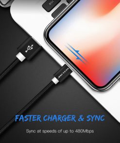 Alternative view of 5Pack USB to Lightning Cables,VOXLINK Nylon USB Charging Data Cables For iPhone X 8 8plus 7 7plus 6s plus 5s iPad Air/mini