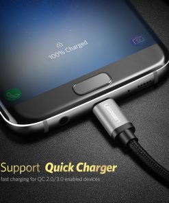 Alternative view of Ugreen Micro USB to USB Cable for Samsung S7 2A Nylon Fast Charge Data Cable Mobile Phone Cable for Xiaomi Huawei Micro USB Cord