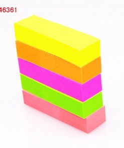 Alternative view of 500 sheets Fluorescent paper Self Adhesive Memo Pad Sticky Notes Bookmark Point It Marker Memo Sticker  Office School Supplies
