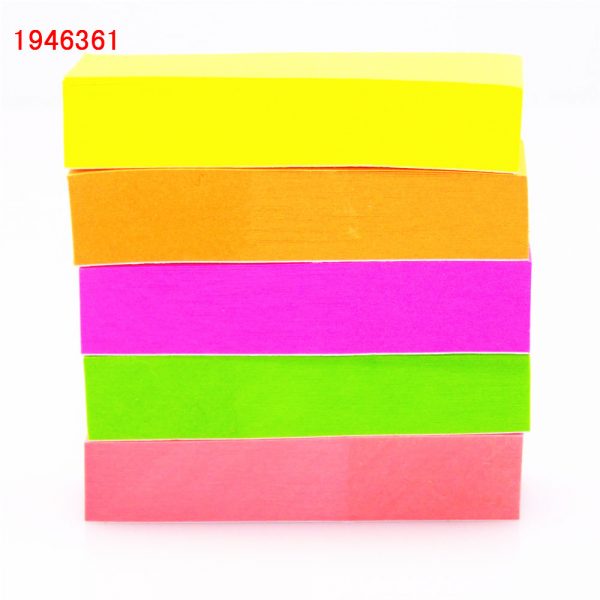 500 sheets Fluorescent paper Self Adhesive Memo Pad Sticky Notes Bookmark Point It Marker Memo Sticker  Office School Supplies