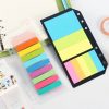 Classic portable memo pad set stationery,colorful office school index sticky notes paper/post it for planner spiral notebook