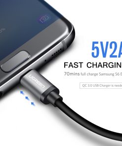 Alternative view of Ugreen Micro USB Cable 2A Fast Charge USB Data Cable for Samsung Xiaomi Tablet Android USB Charging Cord Microusb Charger Cable