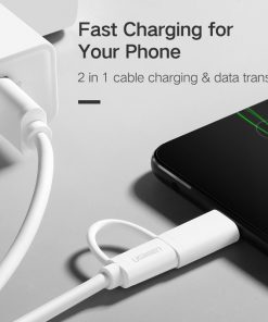 Alternative view of Ugreen Micro USB Cable for Samsung 2 in 1 USB Type C Cable Fast Charger Data USB C Cable for Xiaomi 4C Nexus 5X 6P Android Phone