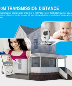 Alternative view of Wireless LCD Audio Video Baby Monitor VB605 Radio Nanny Music Intercom IR 24h Portable Baby Camera Baby Walkie Talkie Babysitter