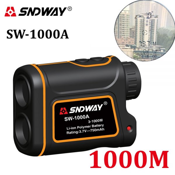 Telescope Laser Rangefinder 1000m Laser Distance Meter 7X Monocular Golf hunting laser Range Finder tape Measure Roulette sports