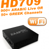 ZAAPTV HD709 with 2 Years Service GREEK TV or ARABIC TV ZAAPTV HD709 with 2 Years Service GREEK TV or ARABIC TV