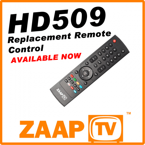 ZAAPTV 509 REMOTE CONTROL