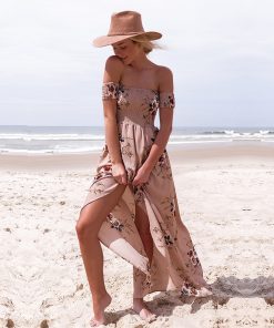 Alternative view of Women's Boho Off Shoulder Dress With Floral Print
