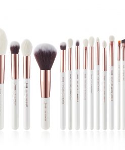 Alternative view of White Handle Makeup Brushes 15 pcs/Set