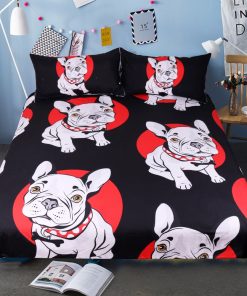 Alternative view of Graphic French Bulldog Pattern Bedding Set