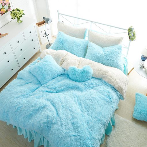 Kid's Cute Fluffy Bedding Set