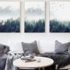 Nordic Forest in Fog Wall Art
