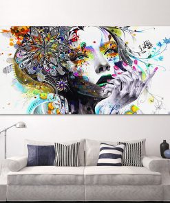 Alternative view of Bright Colors Girl Poster