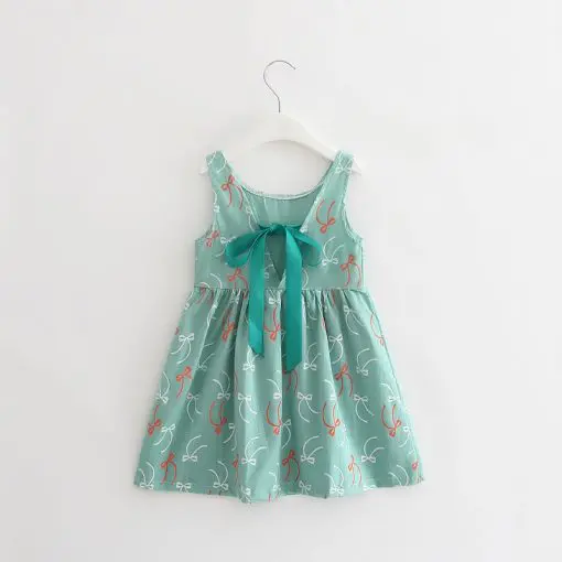 Summer Girl's Cherry Print Dress