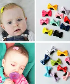 Children’s Polka Dot Printed Hair Clips Set