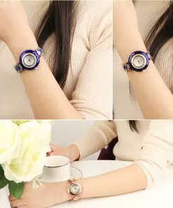 Alternative view of Women's Ceramic and Rhinestones Watch