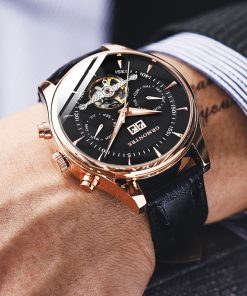 Alternative view of Men's Leather Mechanical Watches