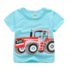 Loose Boy’s Vehicle Print Cotton T-Shirt Loose Boy’s Vehicle Print Cotton T-Shirt