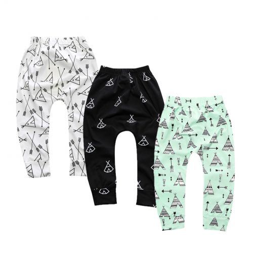 Boy's Elastic Mid Waist Summer Cotton Pants