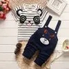 Baby Boy’s Striped Cotton T-Shirt and Pants with Cute Panda Pattern