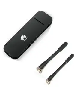 Alternative view of Huawei USB 4G Modem with Antennas