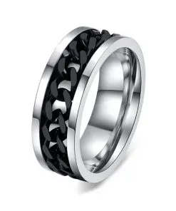 Alternative view of Men's Chain Decor Ring