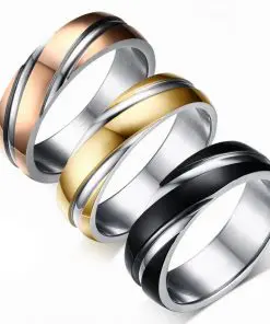 Alternative view of Stainless Steel Wedding Ring for Men