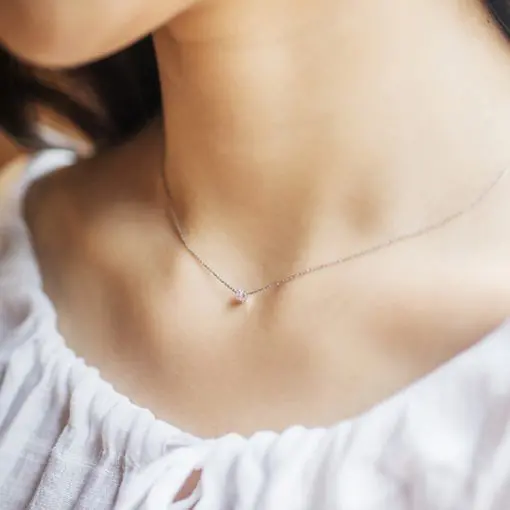 Women's Silver Dainty Necklace