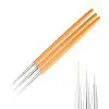 Gold Nail Art Brushes Set