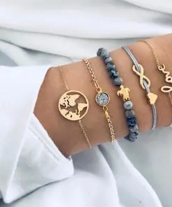 Alternative view of Women's Boho Layered Beaded Bracelet