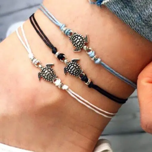 Women's Turtle Designed Anklet