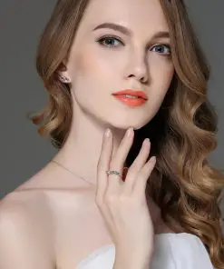 Alternative view of Women's Silver Sparkling Bow Knot Ring