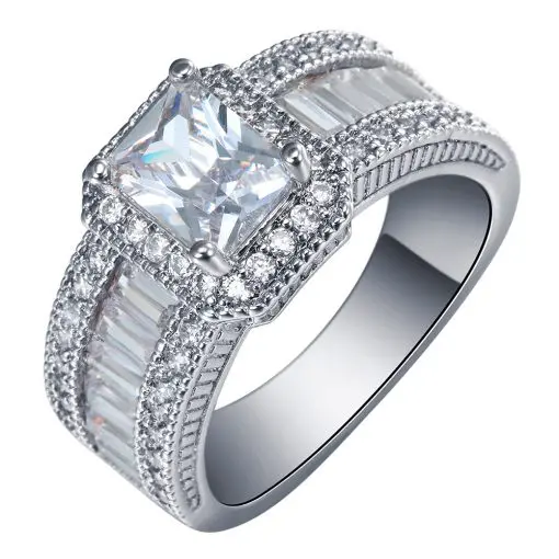 Women's Luxury Large Engagement Ring