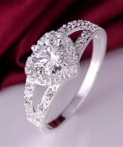 Alternative view of Women's Shiny Ring with Heart