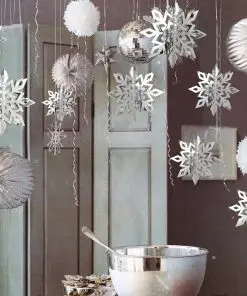 Alternative view of 3D Snowflake Hanging Ornaments 6 pcs/Set
