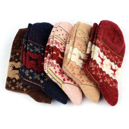 Christmas Deer Patterned Socks