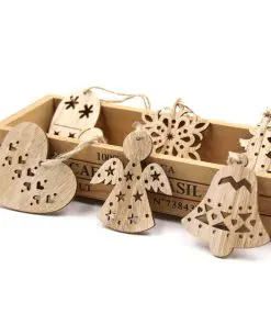 Alternative view of Christmas Wooden Hanging Decoration