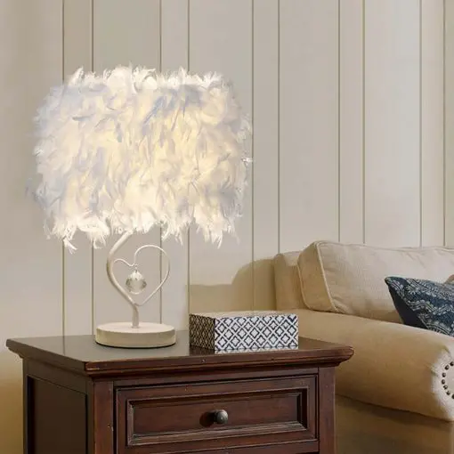 Elegant Reading Feather Lamp