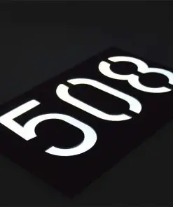 Alternative view of Luminous House Number Solar Energy Outdoor Wall Lamp