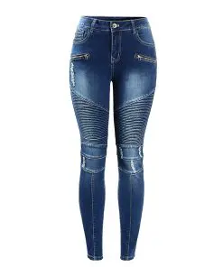 Women’s Skinny Mid Waist Jeans