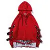 Men’s Cotton Hoodie with Ribbons Men’s Cotton Hoodie with Ribbons