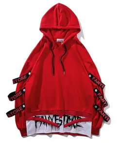 Alternative view of Men's Cotton Hoodie with Ribbons