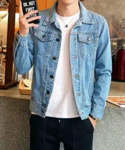 Alternative view of Men's Casual Slim Denim Jacket