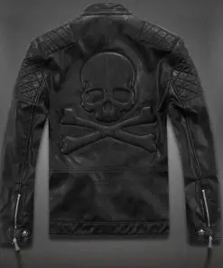 Alternative view of Men's Pirate Skull Faux Leather Jacket