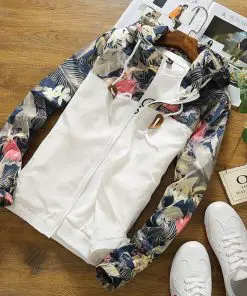 Alternative view of Men's Floral Patterned Slim Fit Jacket