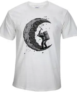 Alternative view of Men's Moon Printed T-Shirt