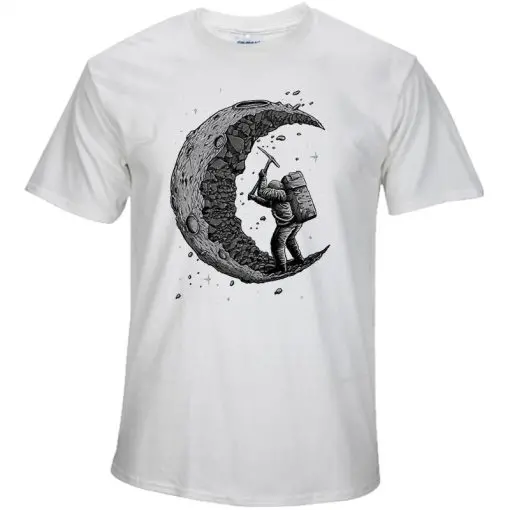 Men's Moon Printed T-Shirt