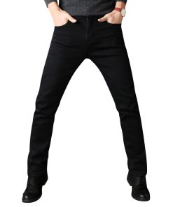 Men’s Black Straight Jeans