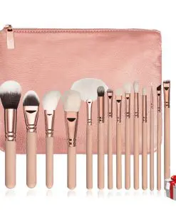 Alternative view of Makeup Brushes with Leather Cases 15 pcs/Set