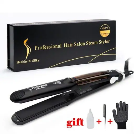 Ceramic Hair Straightening Iron with Argan Oil Infusion